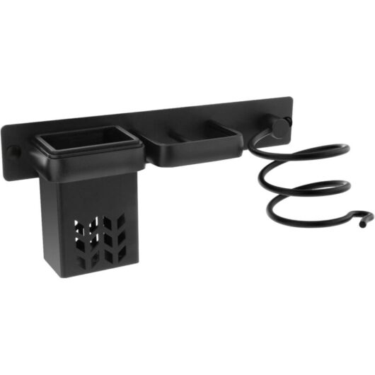 Wall Mounted Hair Dryer Holder, Hair Dryer Straightener Holder, Multifunctional Hair Dryer Hanging Rack Styling Tool Organizer Storage