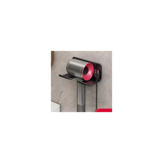Ccykxa - Hair Dryer Holder, Wall Mounted Hair Dryer Holder, Hair Dryer Holder, No Drilling Hair Dryer Holder, Hair Dryer and Straightener Holder,