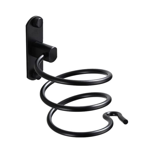 Linghhang - Wall Mounted Hair Dryer Holder Aluminum Hair Straightener Holder Wall Mount Hair Dryer Organizer Hair Dryer Holder for Hotel, Bathroom,