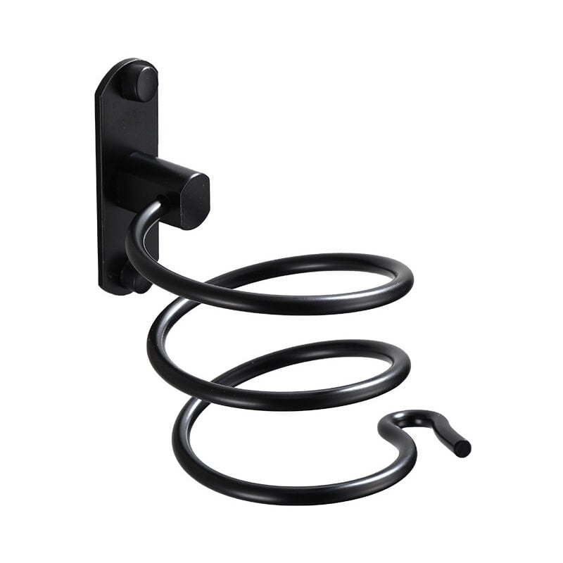 Linghhang - Wall Mounted Hair Dryer Holder Aluminum Hair Straightener Holder Wall Mount Hair Dryer Organizer Hair Dryer Holder for Hotel, Bathroom,