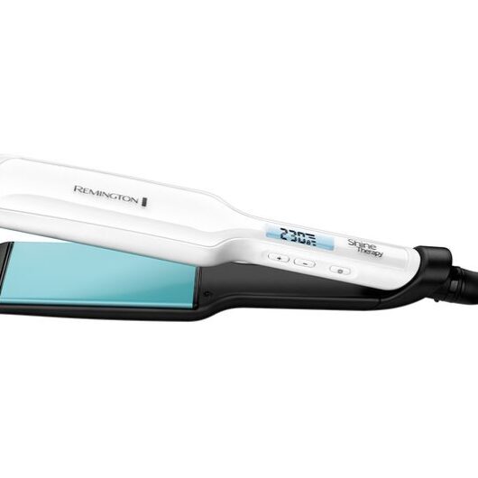 REMINGTON Shine Therapy S8550 Hair Straightener - White & Blue