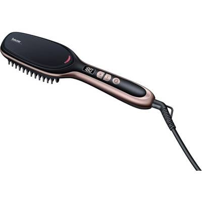 Beurer 59110 Hair straightener brush Black, Rose