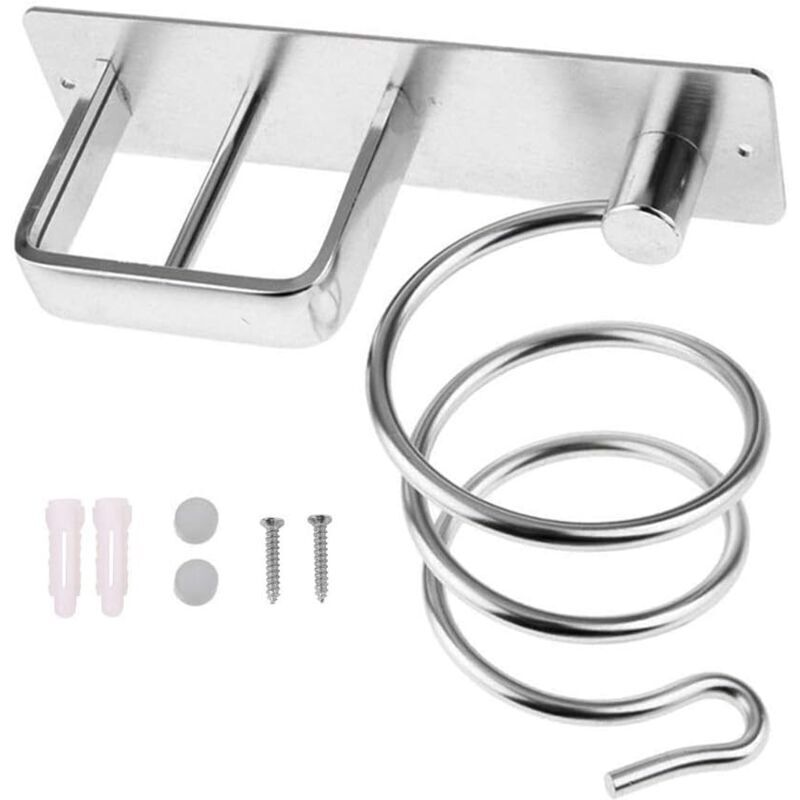 Hair dryer holder Hair dryer holder Straightener holder Hair dryer holder Hair dryer holder Aluminum wall mount Blow Hair dryer holder in spiral