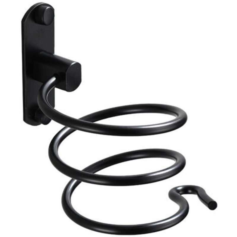 Wall Mounted Hair Dryer Holder Aluminum Straightener Holder Wall Mount for Hair Dryer Organizer Hair Dryer Holder for Hotel, Bathroom, Hair Salon