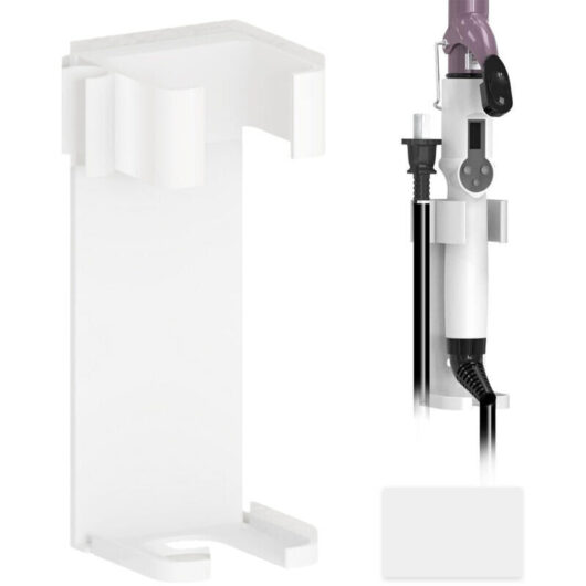 Wall mount compatible with Dyson, metal organizer stand for straighteners, hair straighteners, and various curling irons.