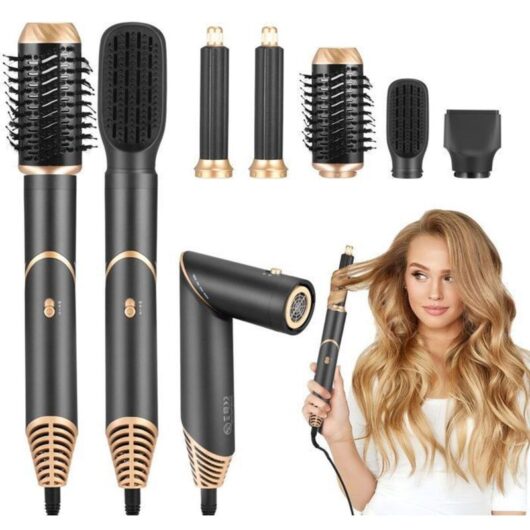 5-in-1 Air Styler Hair Dryer - Auto-Wrap Curling Iron, Thermal Brush with 5 Accessories, Blow Dryer