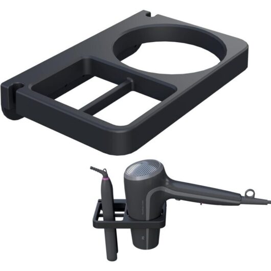 Hair Dryer & Straightener Holders, Universal Wall Mount Organizer Accessories