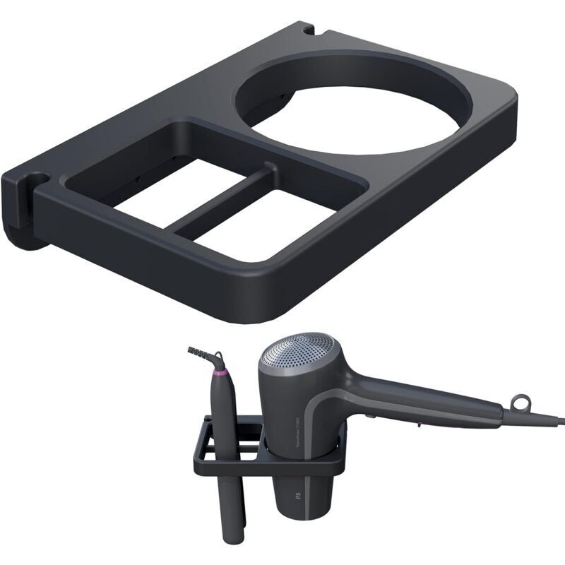 Hair Dryer & Straightener Holders, Universal Wall Mount Organizer Accessories