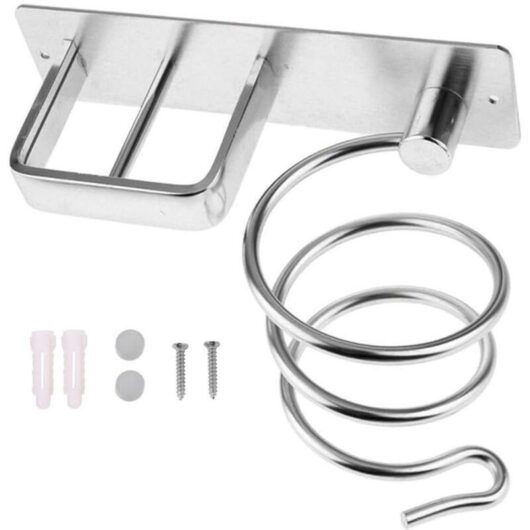 Hair dryer holder Hair dryer holder Straightener holder Hair dryer holder Hair dryer holder Aluminum wall mount Blow Spiral hair dryer holder with