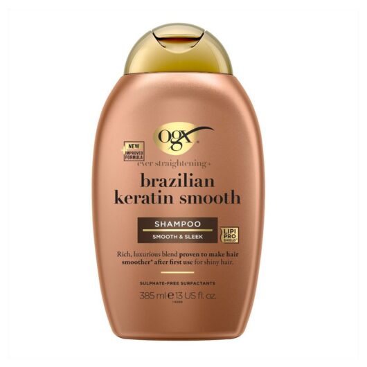 OGX Ever Straightening+ Brazilian Keratin Smooth Ph Balanced Shampoo 385ml