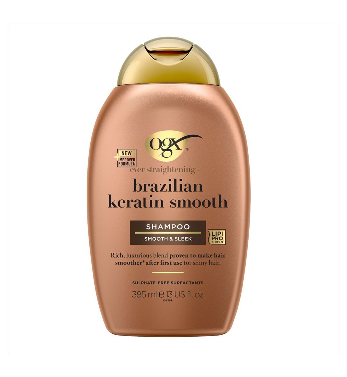 OGX Ever Straightening+ Brazilian Keratin Smooth Ph Balanced Shampoo 385ml