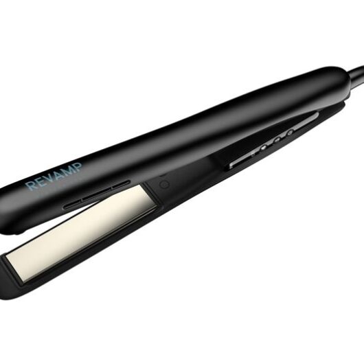 REVAMP ST-1850BK-GB Ion Shine Infrared Ceramic Hair Straightener - Black