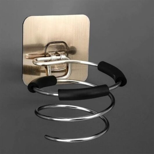 Spiral-shaped suction cup hair dryer holder, hair dryer stand, hair dryer hanging bracket