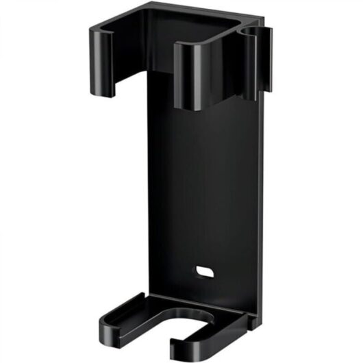 Wall-mounted hair dryer holder, stainless steel adhesive holder for hair straightener, home bathroom organizer