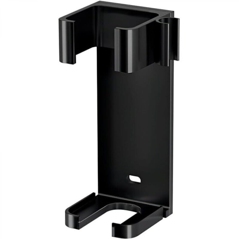 Wall-mounted hair dryer holder, stainless steel adhesive holder for hair straightener, home bathroom organizer