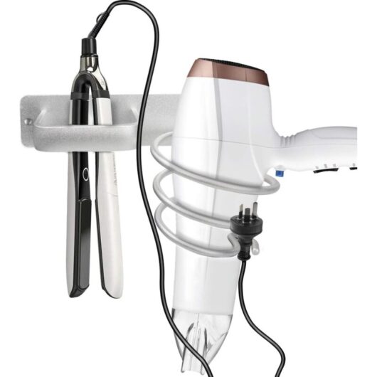 Wall-mounted organizer for hair accessories: hair dryers, straighteners, curling irons