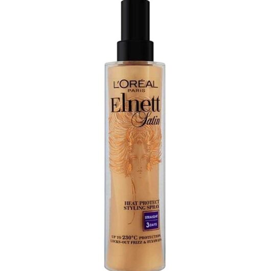 L'Oreal Elnett Styling Spray, For Heat Protect Straight Hair Shine Anti Frizz & Flyaways, 170ml