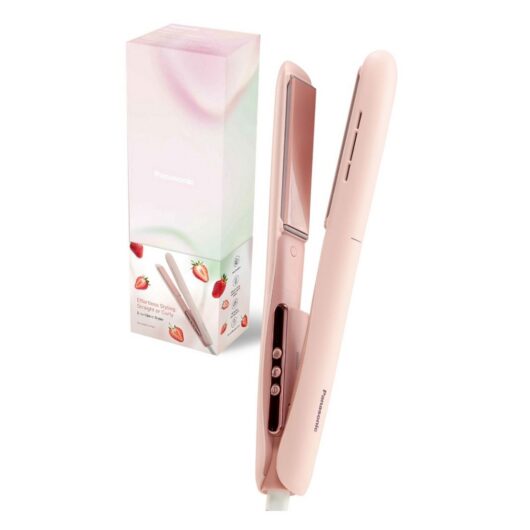 Panasonic Strawberry Pink Ion Conditioning Hair Straightener Ceramic Plates Eh-Hv31